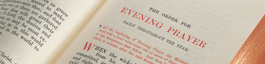 An image of a page from the Book of Common Prayer