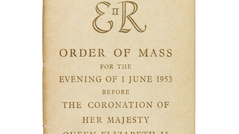 Order of Mass booklet, 1953