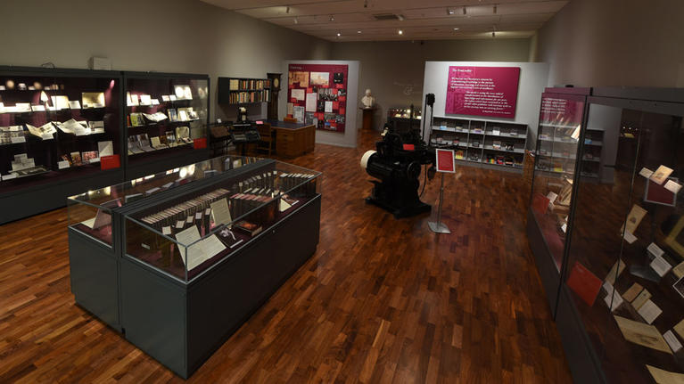 Interior of the Cambridge University Press & Assessment museum