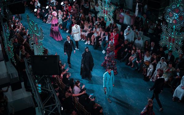 A fashion show runway.