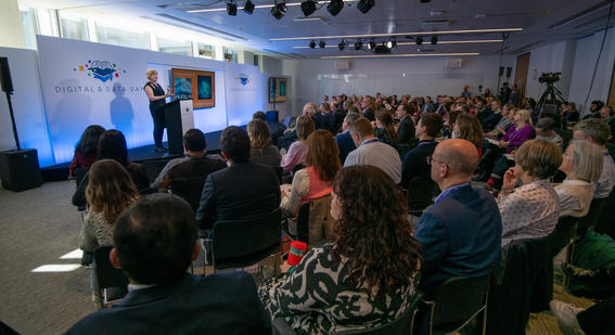 Room of people at Digital and Data Day 2025