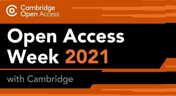 The Open Access Week 2021 with Cambridge logo