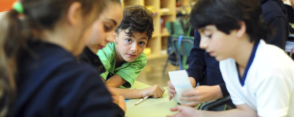 Boy in classroom